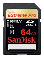 Sandisk Extreme Pro SDXC UHS Class 1 95MB/s 64GB