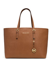 MICHAEL Michael Kors Medium Jet Set Multifunction Saffiano Travel Tote