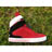 High Top Women Supra Tk Society - Red Black Suede/White Patenet Leather