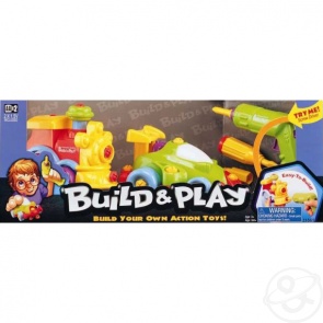 Игровой набор Keenway Гоночная машина и паровозик Build n play