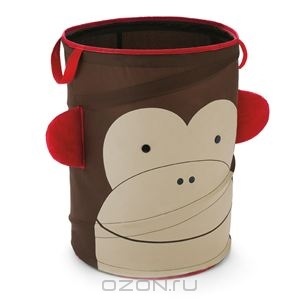 Корзина для игрушек Skip Hop "Zoo Pop-Up Hamper: Monkey", цвет: коричневый