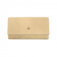 Beige leather wallet