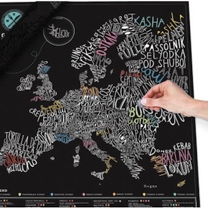 Gourmet Scratch Map