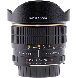 SAMYANG MF 8 f/3.5 Fisheye для Canon