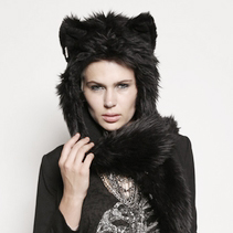 spirit hoods —black wolf