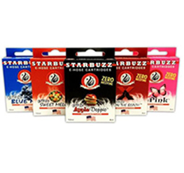 5 упаковок картриджей Starbuzz (Apple Doppio, Sweet Melon, Blue Mist, Sex on the Beach, Pink)