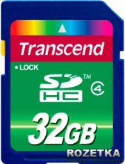 Карта памяти Transcend SDHC 32GB Class 4 (TS32GSDHC4)