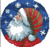 Санта из santa and snowman ornament dimesnions