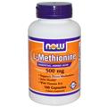 Now Foods, L-Methionine, 500 mg, 100 Capsules - iHerb.com