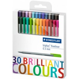 капиллярные ручки staedtler 30 цветов