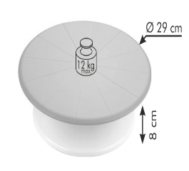 Вращающаяся подставка под торт