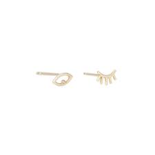 wink eye earrings